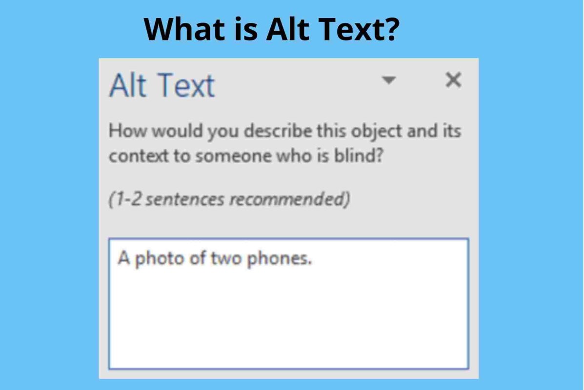 Image SEO, What is Meant by Alt Text?