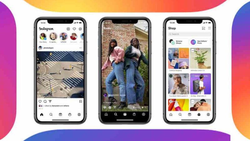 Instagram redesigns its home screen adding Reels and Shop tabs