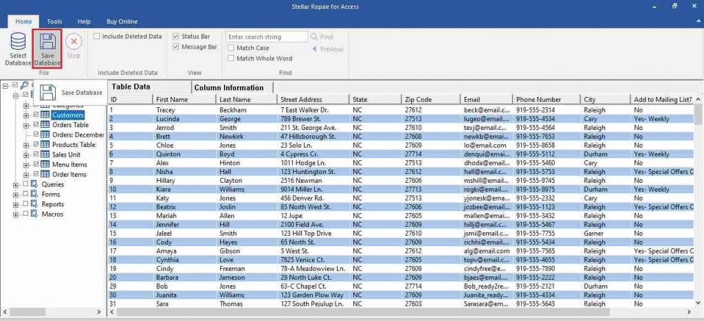 stellar Save Database