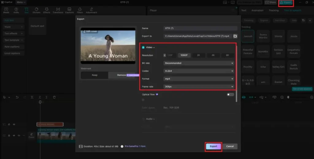 export in cacpcut