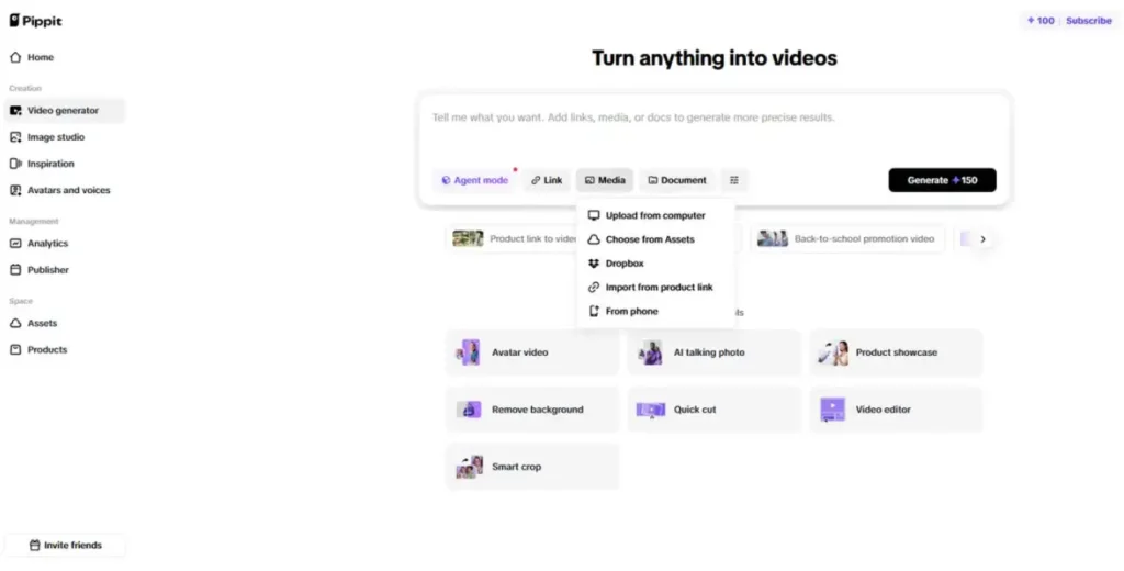 Customizable Templates video maker