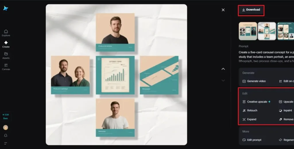 Linkedin gallery caption outline